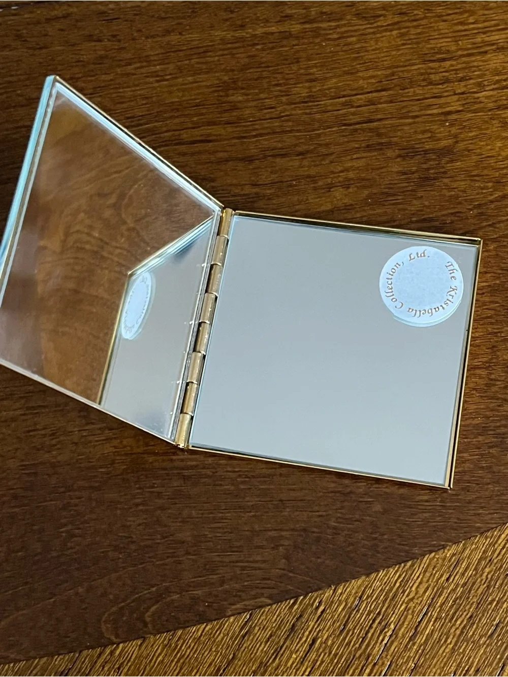 Woman’s glass mirror